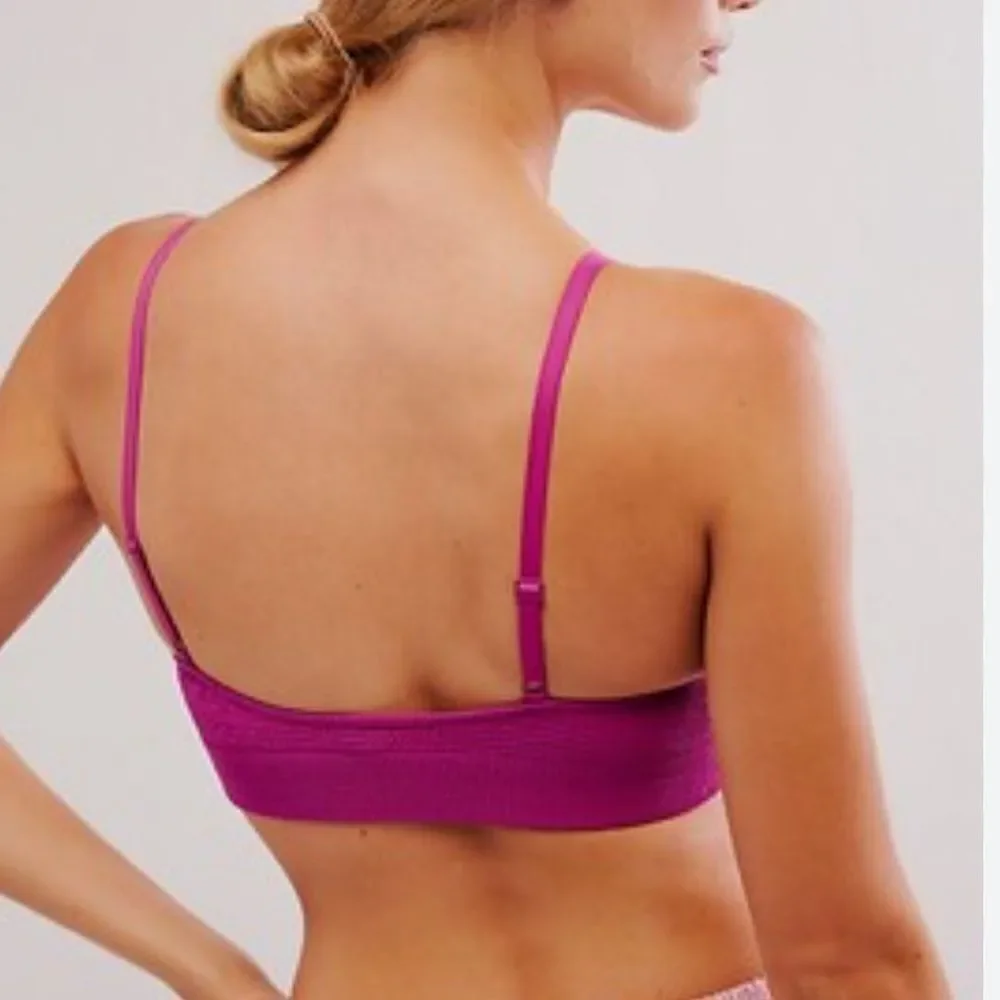 NWOT Free People The Rib Reach For Triangle Bra XS/S Seamless Pull On Voop